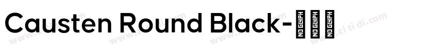 Causten Round Black字体转换